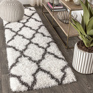 Groovy Solid Shag Area Rug